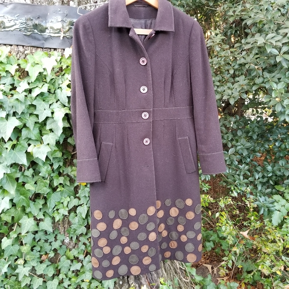 Boden Jackets & Blazers - Boden Statement Brown Coat, Wool Cashmere, eu 16